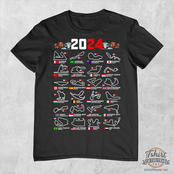 Camiseta Circuitos Formula 1 2024
