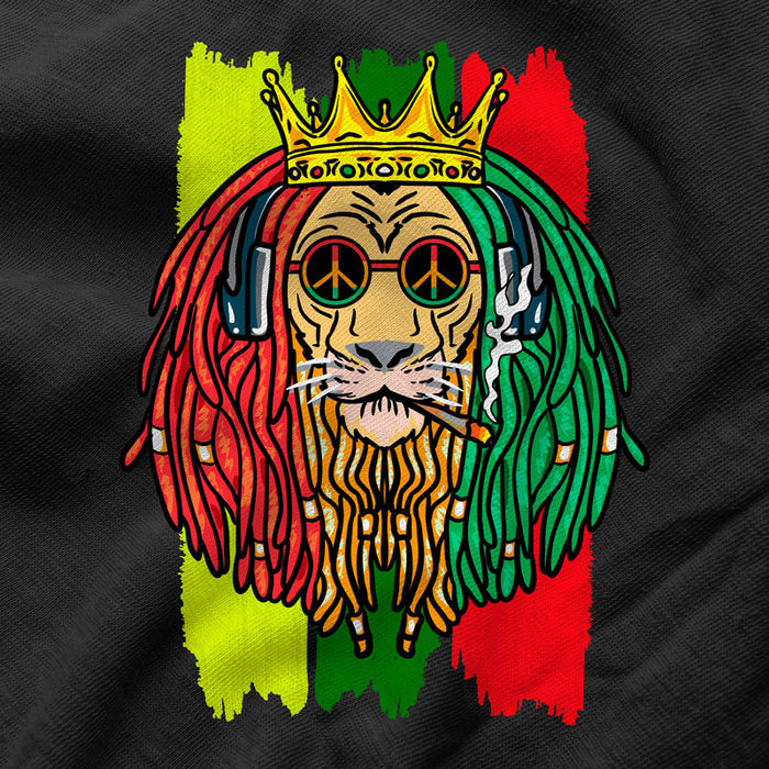 Camiseta De Hombre Reggae Jamaica Con León Y Bandera