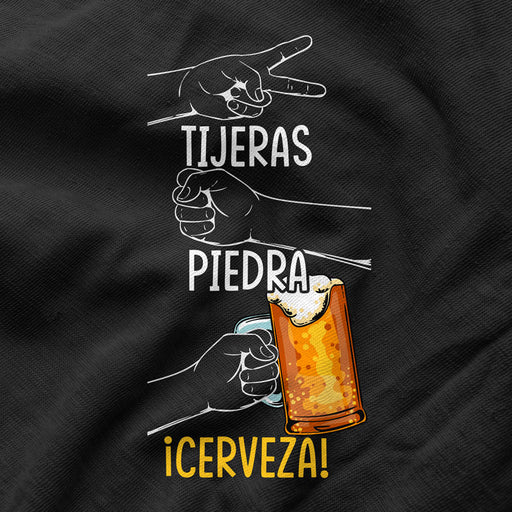 Camiseta Piedra, Papel o Cerveza