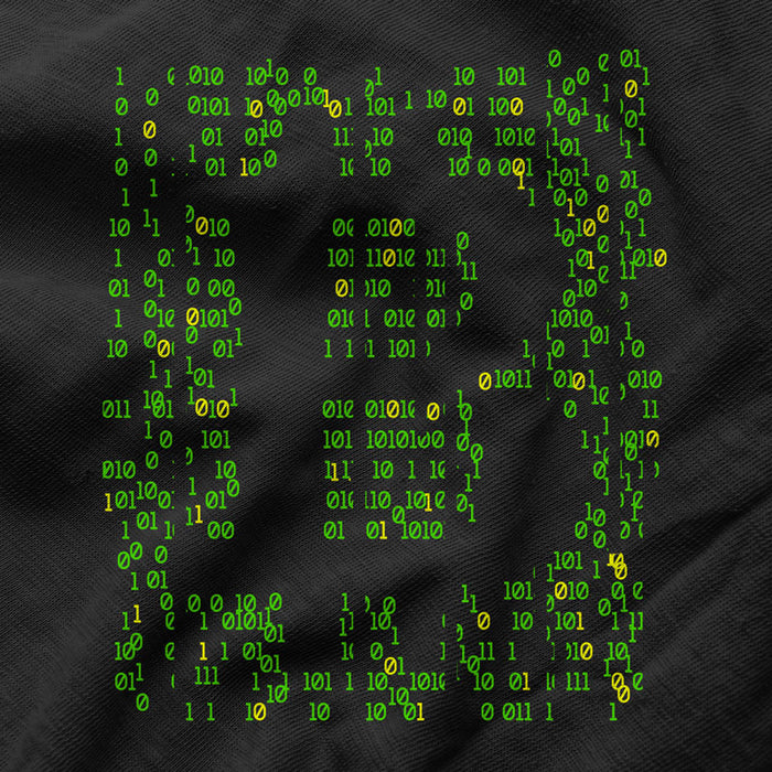 Camiseta Bitcoin Dígitos Verde