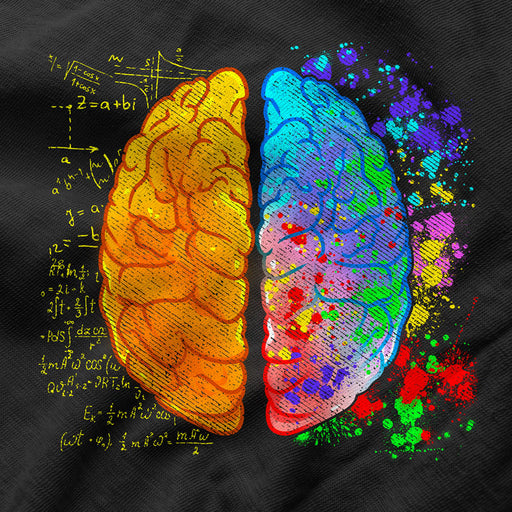 Camiseta Cerebro Creativo Arte Matemáticas