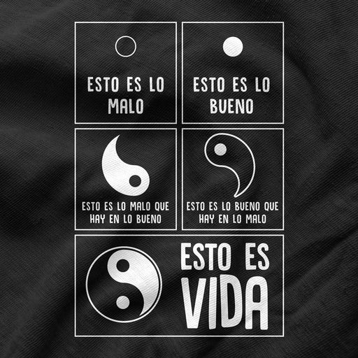 Camiseta Yin Yang Esto Es Vida Filosofía