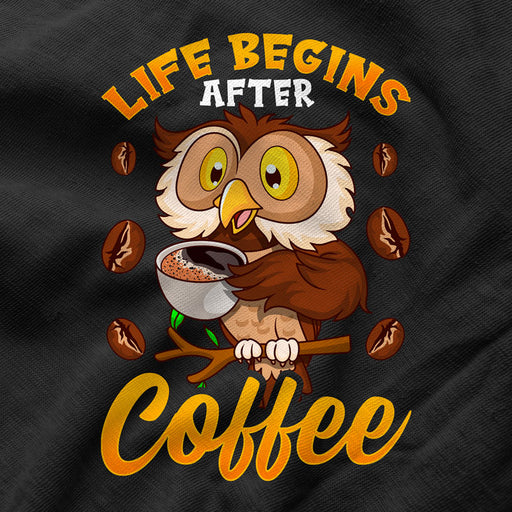 Camiseta La Vida Empieza Después Del Café Búho