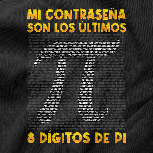 Camiseta Contraseña 8 Dígitos De Pi