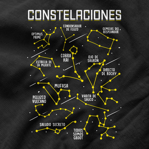 Camiseta Constelaciones Ciencia Ficción Cine