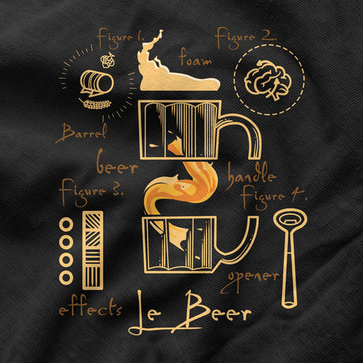 Camiseta Anatomía de La Cerveza Da Vinci
