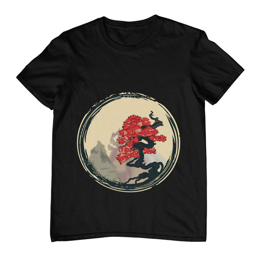 Camiseta Enso Zen Árbol Bonsai Japón