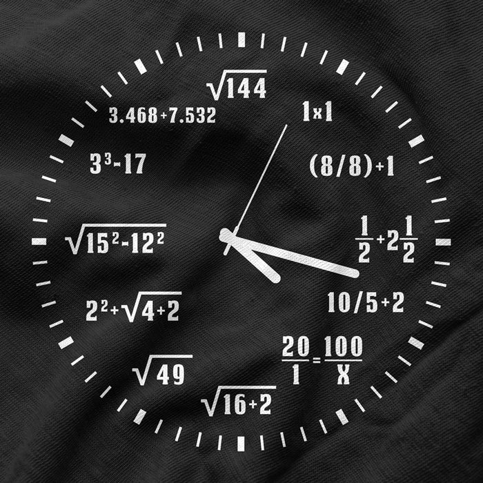 Camiseta Reloj de Matemáticas