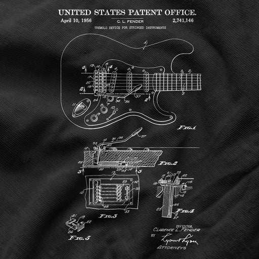 Camiseta Patente Guitarra Eléctrica