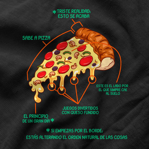 Camiseta Partes de la Pizza