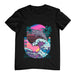 Camiseta Delfín Vaporwave Ola de Kanagawa
