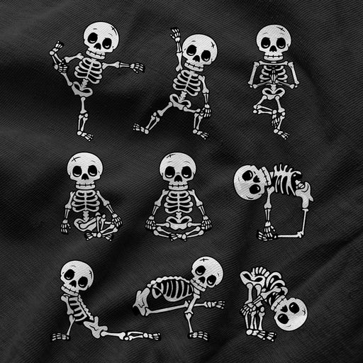 Camiseta Esqueletos Posturas Yoga Calaveras