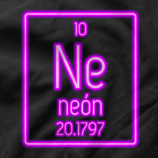 Camiseta Símbolo Químico Luces de Neon