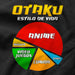 Camiseta Otaku Anime Estilo de Vida