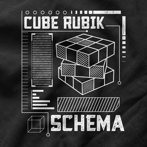 Camiseta Esquema Cubo de Rubik Friki