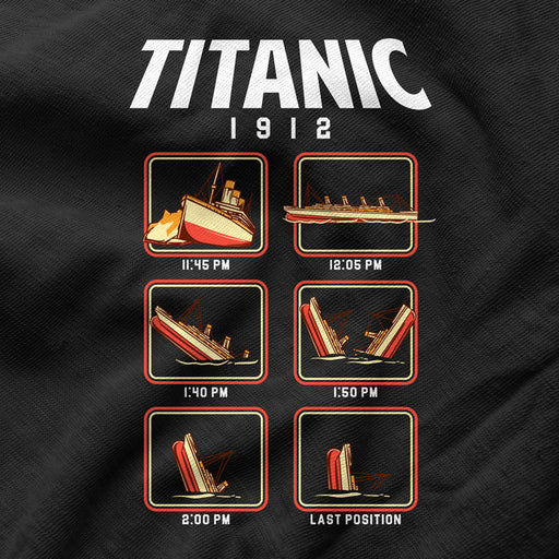 Camiseta Fases del hundimiento del Titanic 1912