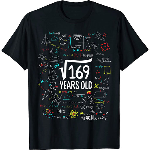Camiseta Niños Raíz Cuadrada 13 Cumpleaños Matemáticas