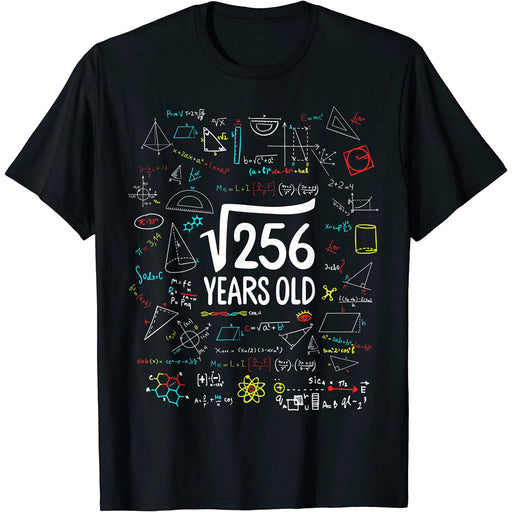 Camiseta Niños Raíz Cuadrada 16 Cumpleaños Matemáticas
