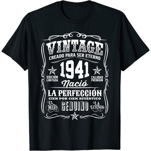 Camiseta Cumpleaños Nacido En 1941 Vintage Perfección