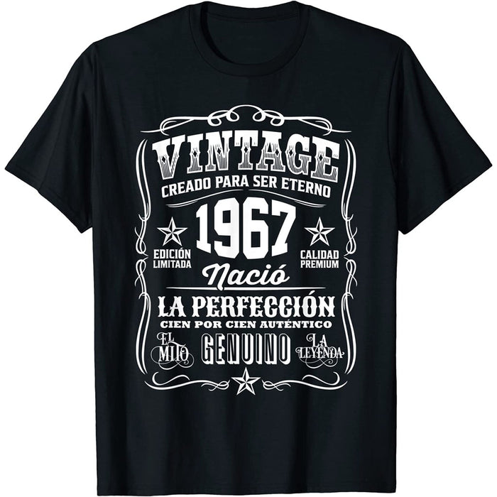 Camiseta Cumpleaños Nacido En 1967 Vintage Perfección