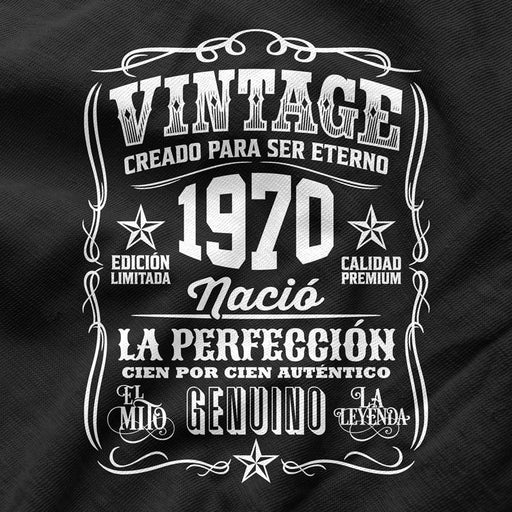 Camiseta Cumpleaños Nacido En 1970 Vintage Perfección
