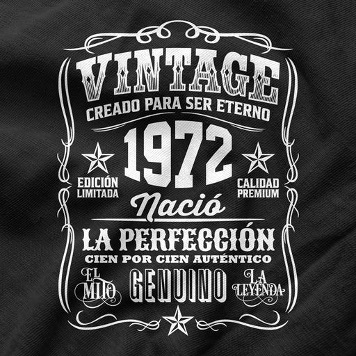 Camiseta Cumpleaños Nacido En 1972 Vintage Perfección