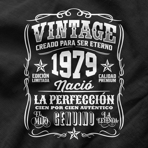 Camiseta Cumpleaños Nacido En 1979 Vintage Perfección