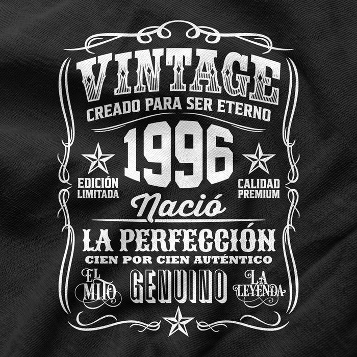 Camiseta Cumpleaños Nacido En 1996 Vintage Perfección