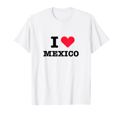 Camiseta I Heart Mexico White - I Love Mexico White Camiseta