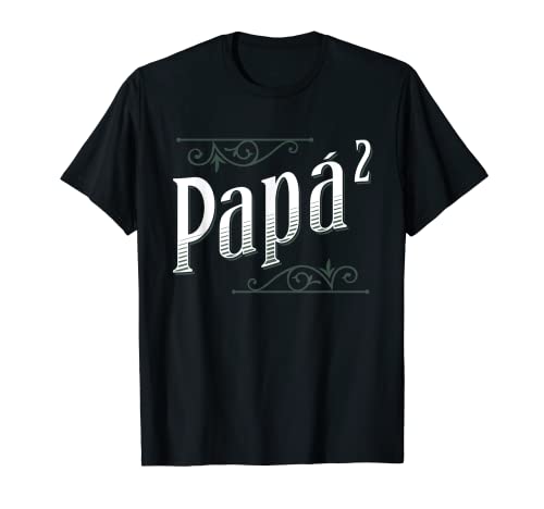 Papá Elevado Al Cuadrado Humor Día Del Padre Abuelo Hombre Camiseta