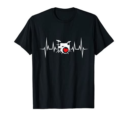 Kit de batería de regalo Drummer Heartbeat Camiseta