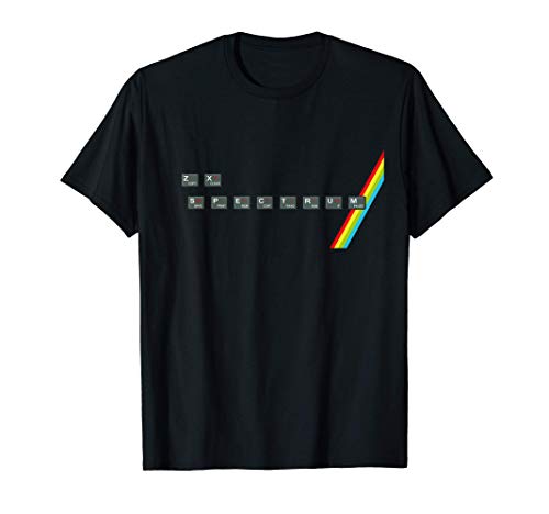 Spectrum keyboard computer software 80s retro geek tshirt Camiseta