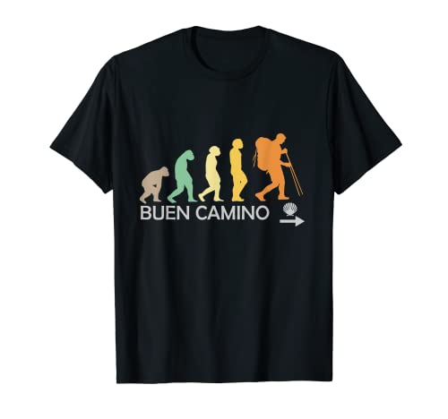 Hombre Camino de Santiago Compostela Buen Camino Peregrino Camiseta