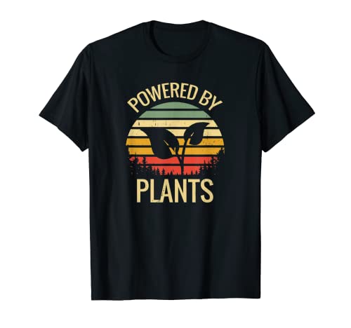 Powered By Plants Vegan Tee. Ropa de activista vegana perfecta Camiseta