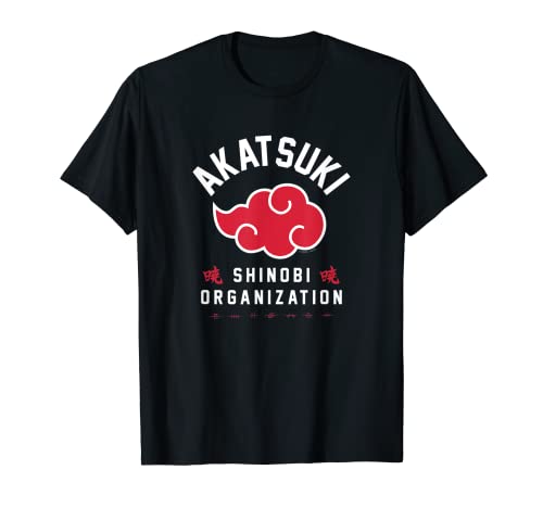 Naruto Shippuden Organización Akatsuki Shinobi Camiseta