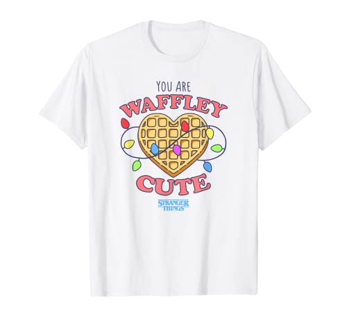 Stranger Things Valentine's Day You Are Waffley Cute Camiseta