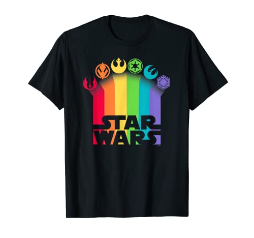 Star Wars Logo with Pride Icons Camiseta