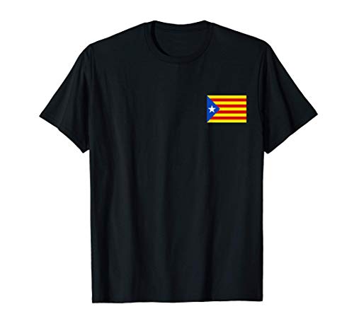 Bandera de Cataluña Catalunya Estelada Catalana Hombre Mujer Camiseta