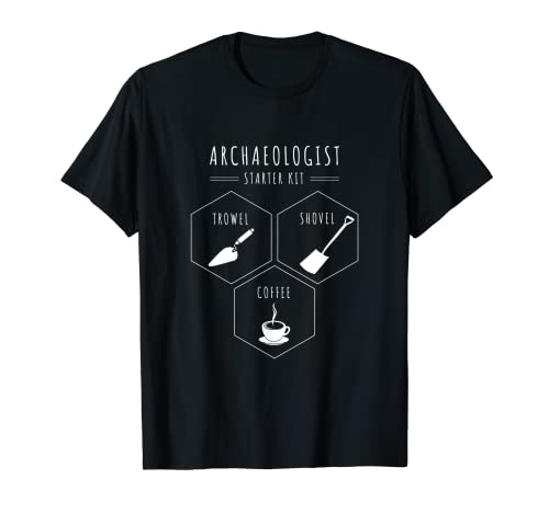 Arqueólogo Paleta Pala Café Arqueología Ropa Camiseta