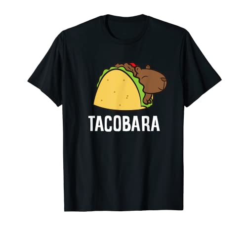 Tacobara Divertidos Tacos Capybara Camiseta