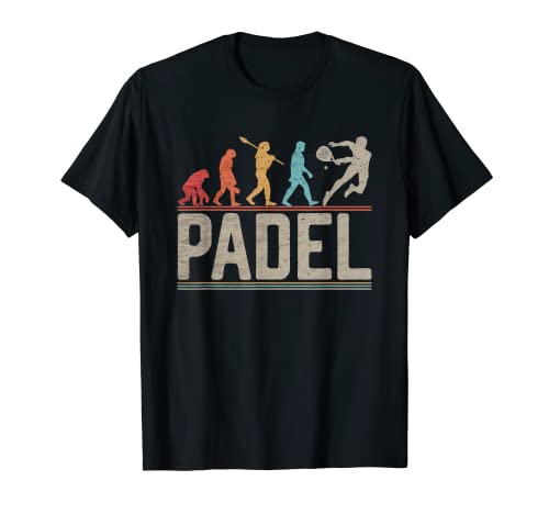 Padel Evolución del hombre para jugador de pádel Camiseta