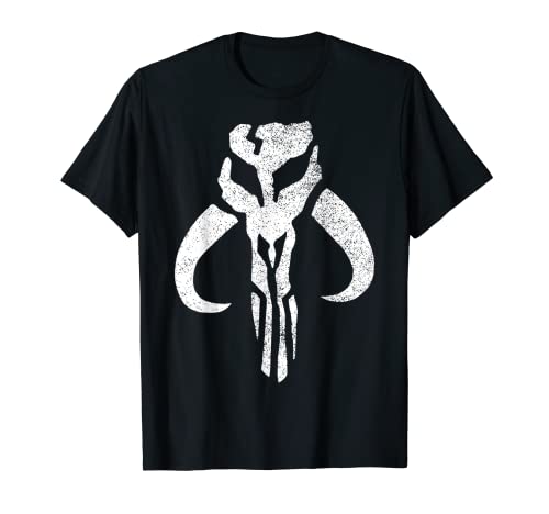 Star Wars Mandalorian Large Distressed Mythosaur Skull Camiseta