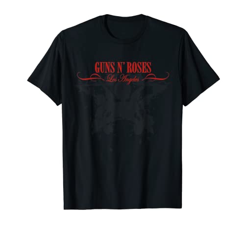 Guns N' Roses - Esqueleto oficial de Los Ángeles desteñido Camiseta