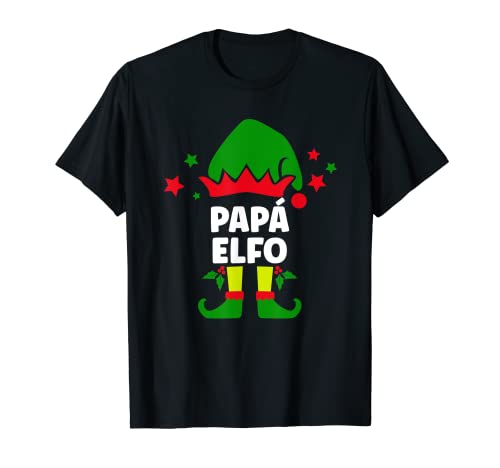 Hombre Papá Elfo Divertido Vestido de Navidad Conjunto Ropa Noel Camiseta