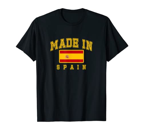 Made in Spain T-shirt Espana Spanish Flag Love Gift Souvenir T