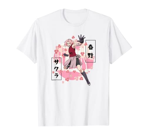 Naruto Shippuden Flores de Sakura Camiseta