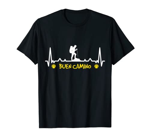 El Camino de Santiago Compostela Peregrino Vieira Camiseta