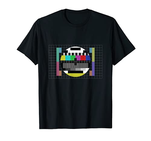 Pantalla de prueba de TV retro vintage fiesta retro 80s 90s Camiseta