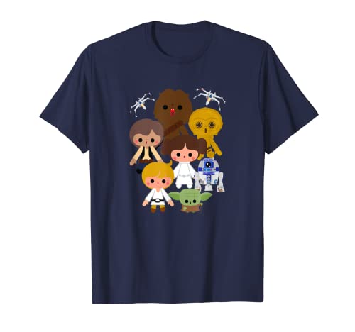 Star Wars Cute Kawaii Style Heroes Camiseta