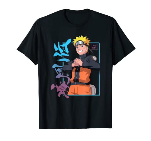 Naruto Shippuden Naruto Kanji Cuadro Camiseta